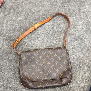 Louis Vuitton Musette Tango Monogram Canvas Shoulder Bag